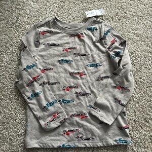 Old Navy Kids' Gray Shirt with Car Design